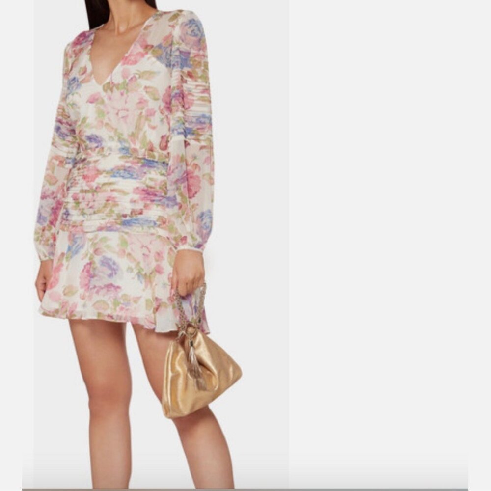 La Maison Talulah Epiphany Floral Silk Mini Dress